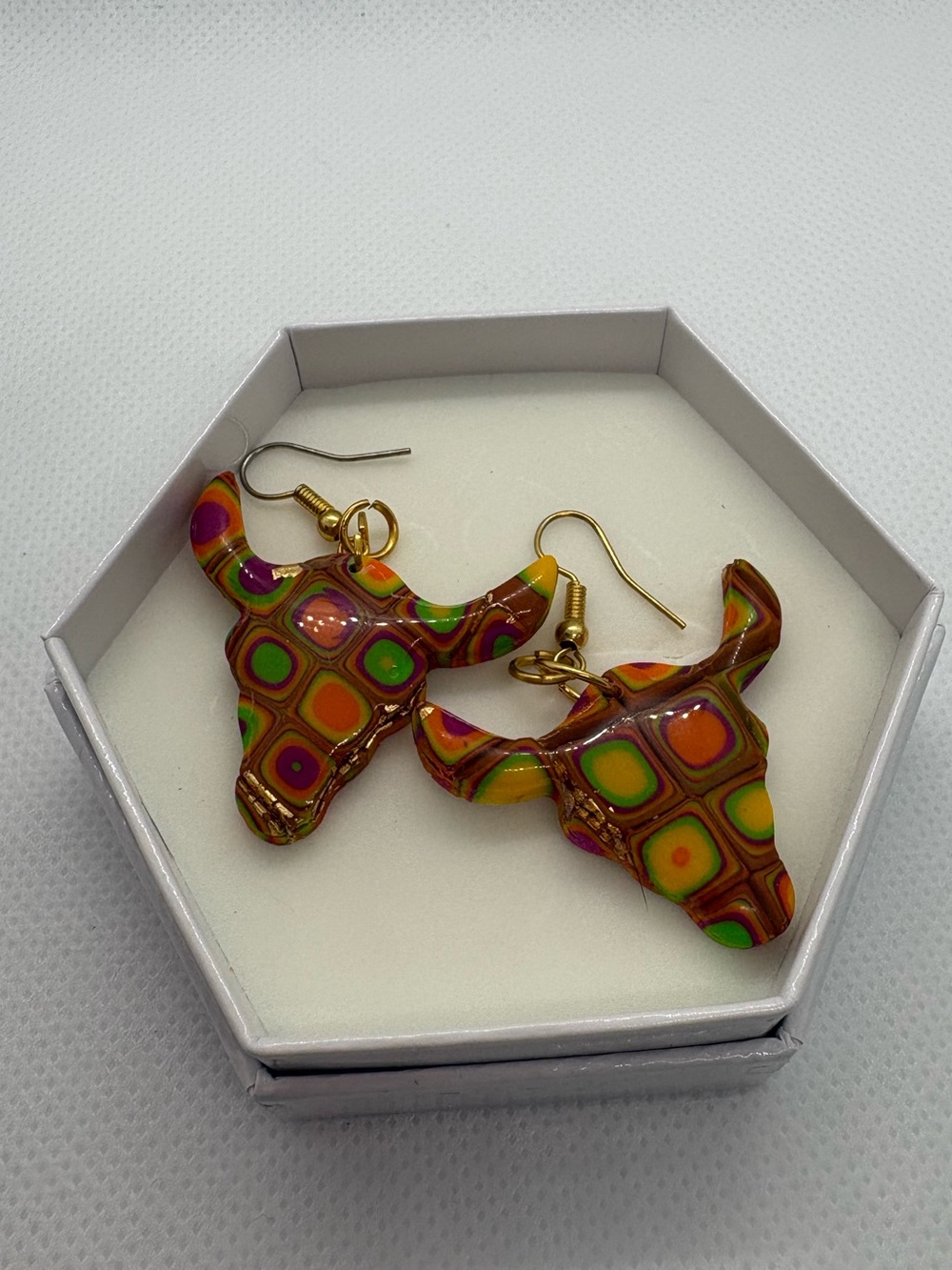 Handmade Longhorn Earrings